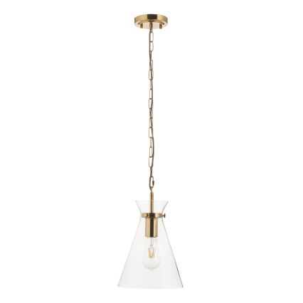 Endon 112859 - Ljuskrona med kedja HARLOW 1xE27/10W/230V mässing