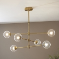 Endon 114039 - Ljuskrona med stång 6xG9/3,2W/230V guldfinish