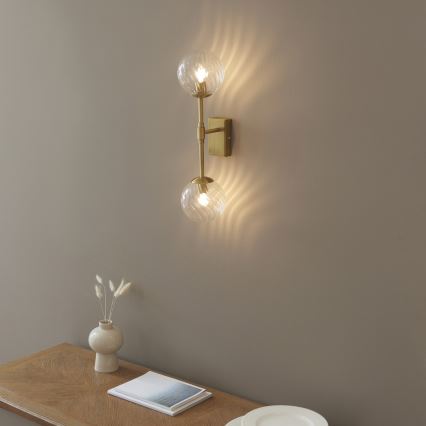 Endon 114042 - Vägglampa 2xG9/3,2W/230V guld