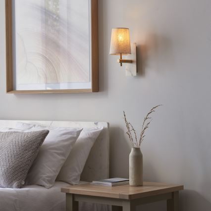 Endon 114200 - Vägglampa 1xE14/7W/230V beige/guld