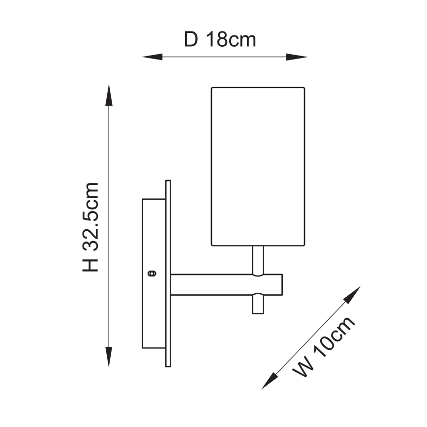 Endon 114201 - Vägglampa 1xE14/7W/230V beige/guld