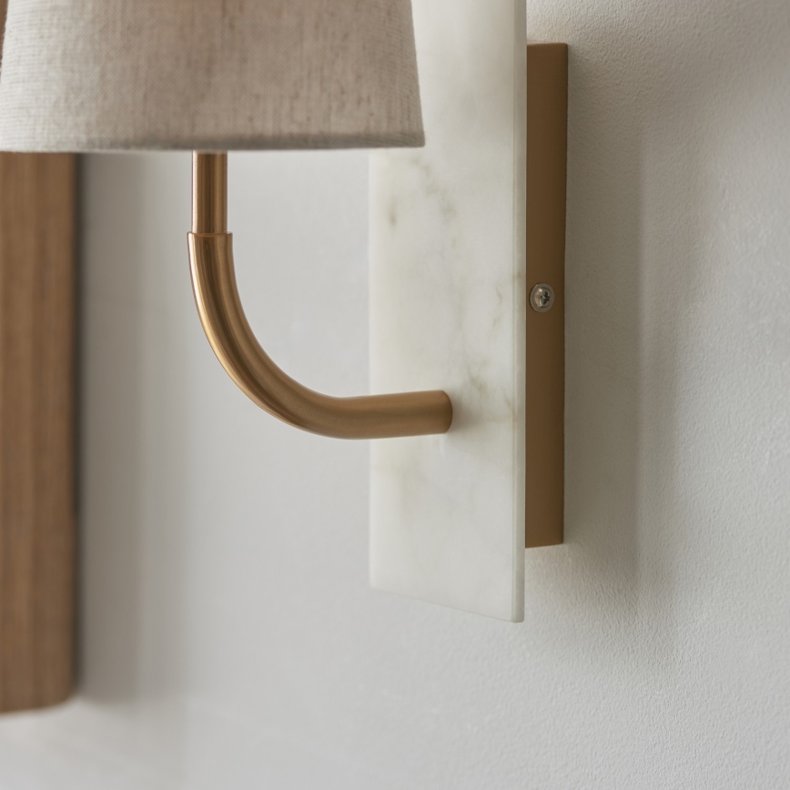 Endon 114202 - Vägglampa 1xE14/7W/230V beige/guld