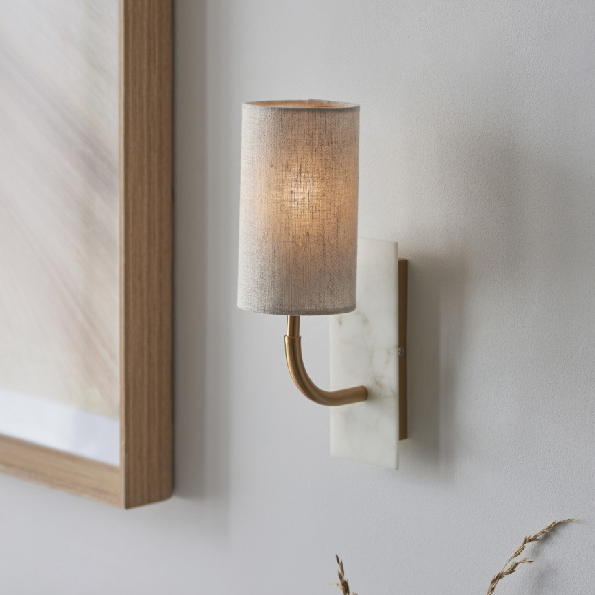 Endon 114203 - Vägglampa 1xE14/7W/230V beige/guld