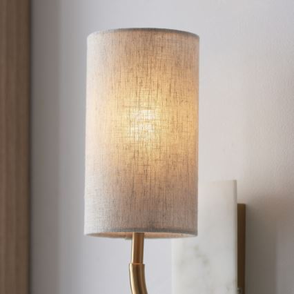 Endon 114203 - Vägglampa 1xE14/7W/230V beige/guld