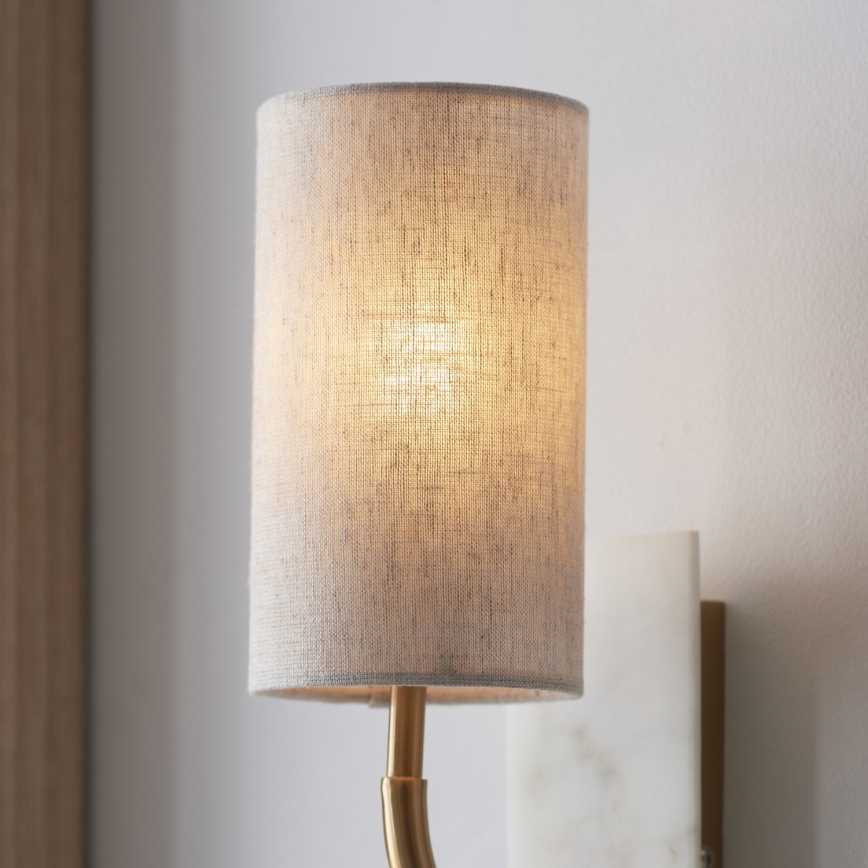 Endon 114203 - Vägglampa 1xE14/7W/230V beige/guld