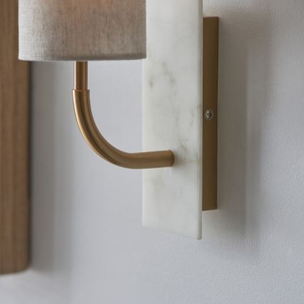 Endon 114203 - Vägglampa 1xE14/7W/230V beige/guld