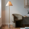 Endon 114209 - Golvlampa 1xE27/10W/230V beige/guld