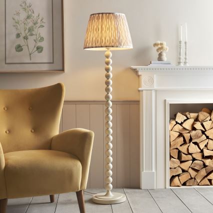 Endon 114632 - Golvlampa HIGGLEDY 1xE27/10W/230V beige