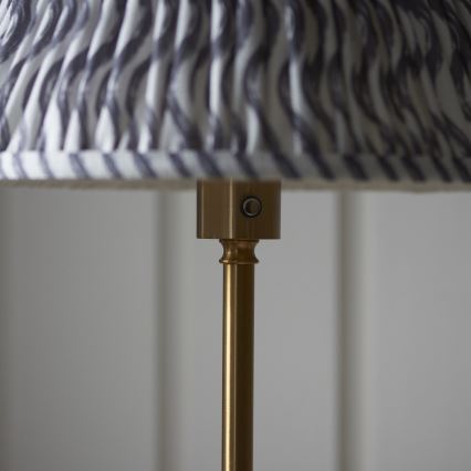 Endon 114785 - LED Dimbar uppladdningsbar golvlampa BURLEY LED/1,5W/5V 3600 mAh mässing/grå