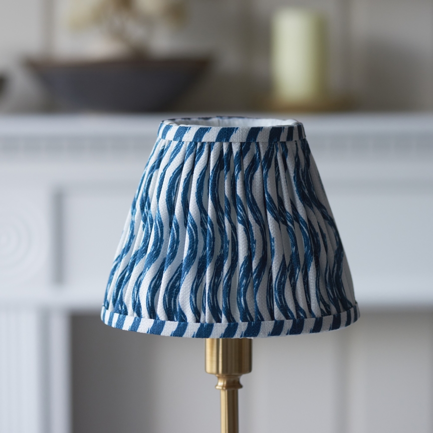 Endon 114796 - LED Ljusreglerad uppladdningsbar bordslampa BURLEY LED/1,5W/5V 3600 mAh mässing/blå