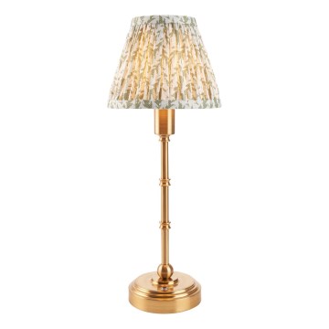 Endon 114800 - LED Ljusreglerad uppladdningsbar bordslampa BURLEY LED/1,5W/5V 3600 mAh mässing/grön