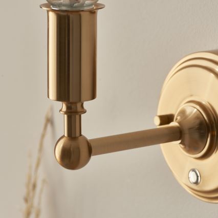 Endon 114817 - LED Ljusreglerad uppladdningsbar vägg lampa BURLEY LED/1,5W/5V 3600 mAh mässing/rosa