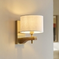 Endon 116995 - Vägglampa HEATHCLIFF 1xE14/7W/230V mässing/ask