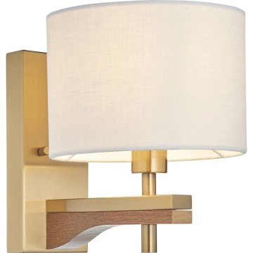 Endon 116995 - Vägglampa HEATHCLIFF 1xE14/7W/230V mässing/ask