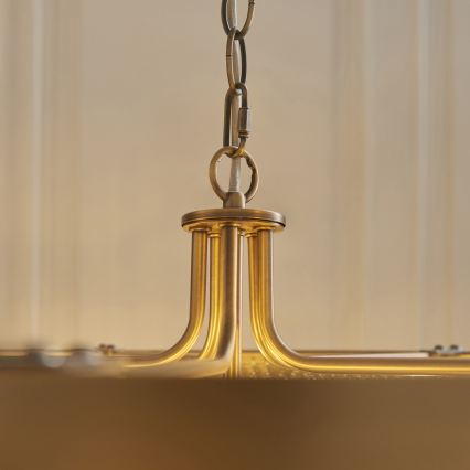 Endon 119110 - Ljuskrona med kedja CLERMONT 5xE14/6W/230V mässing