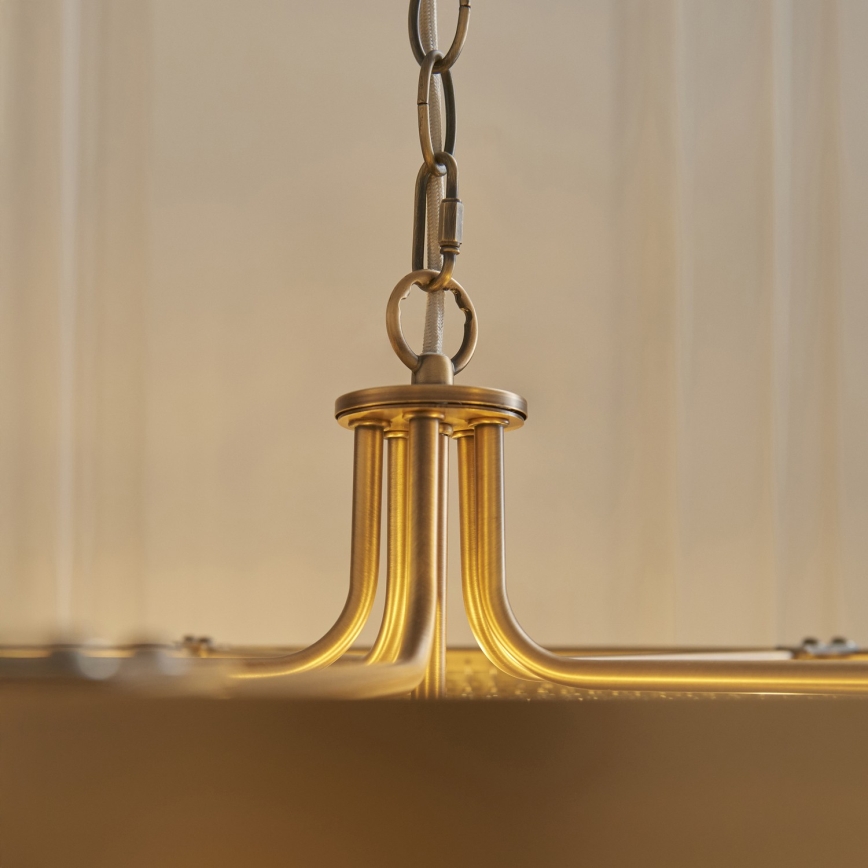 Endon 119110 - Ljuskrona med kedja CLERMONT 5xE14/6W/230V mässing
