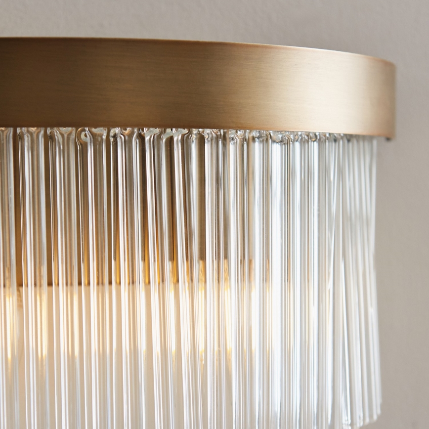 Endon 119125 - Vägglampa CLERMONT 2xE14/6W/230V mässing