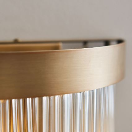 Endon 119125 - Vägglampa CLERMONT 2xE14/6W/230V mässing