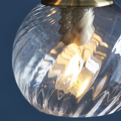 Endon 119435 - Takpendel ALLEGRA 5xE14/7W/230V mässing