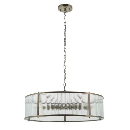 Endon 119455 - Ljuskrona med kedja RIDGETON 8xE14/7W/230V matt krom