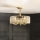 Endon 119609 - Taklampa på stång VISCONTI 3xE14/6W/230V mässing