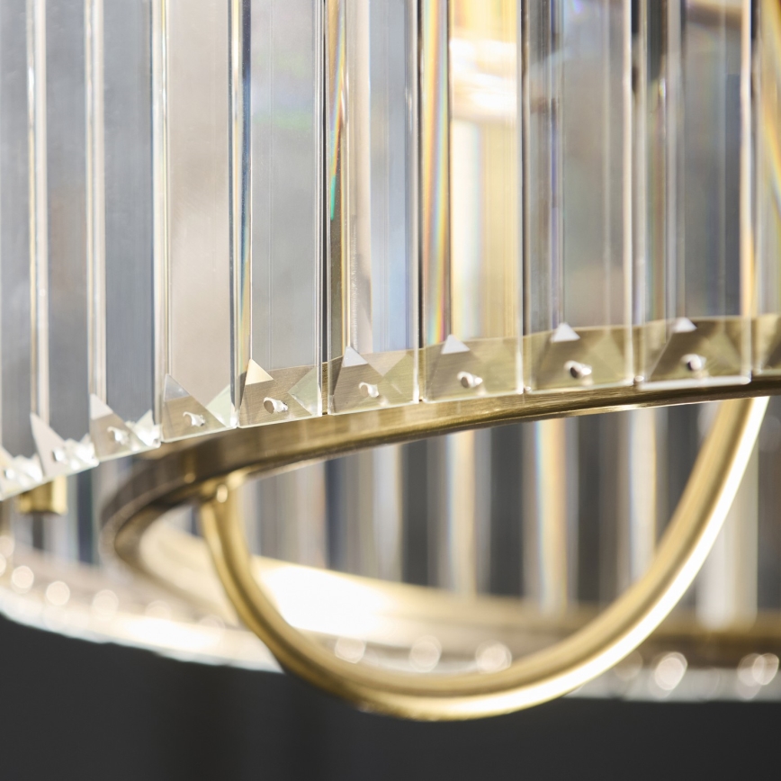 Endon 119609 - Taklampa på stång VISCONTI 3xE14/6W/230V mässing