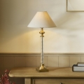 Endon 119972 - Bordslampa AVEBURY 1xE27/10W/230V mässing/grå