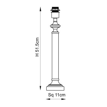 Endon 119972 - Bordslampa AVEBURY 1xE27/10W/230V mässing/grå