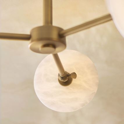 Endon 120036 - Taklampa på stång CERCHIO 3xG9/5W/230V mässing