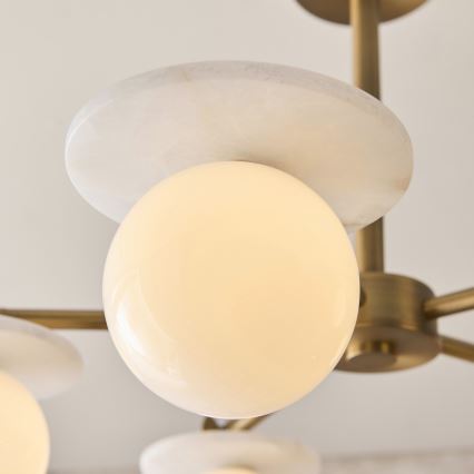 Endon 120037 - Taklampa på stång CERCHIO 5xG9/5W/230V, mässing