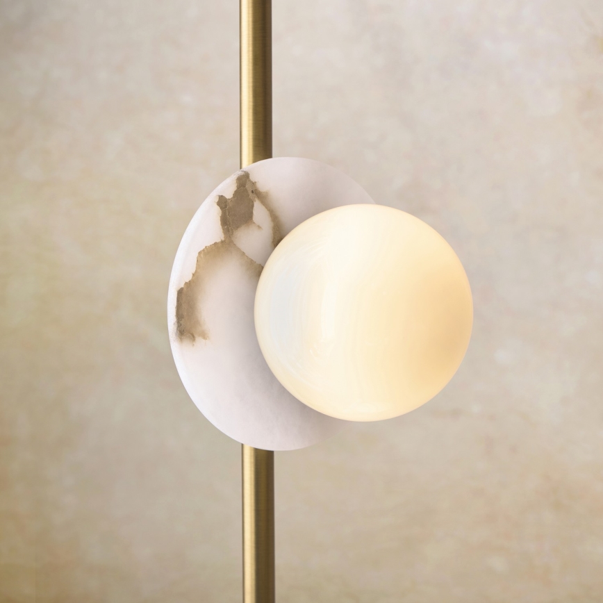 Endon 120042 - Golvlampa CERCHIO 3xG9/5W/230V mässing