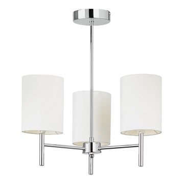 Endon 56642 - Pendelkrona BRIO 3xE14/40W/230V skinande krom/vit