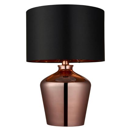 Endon 61149 - Bordslampa WALDORF 1xE27/10W/230V koppar/svart