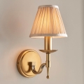 Endon 63653 - Vägglampa STANFORD 1xE14/40W/230V mässing/beige