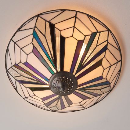 Endon 63935 - Tiffany-taklampa ASTORIA 2xE27/60W/230V Ø 48 cm