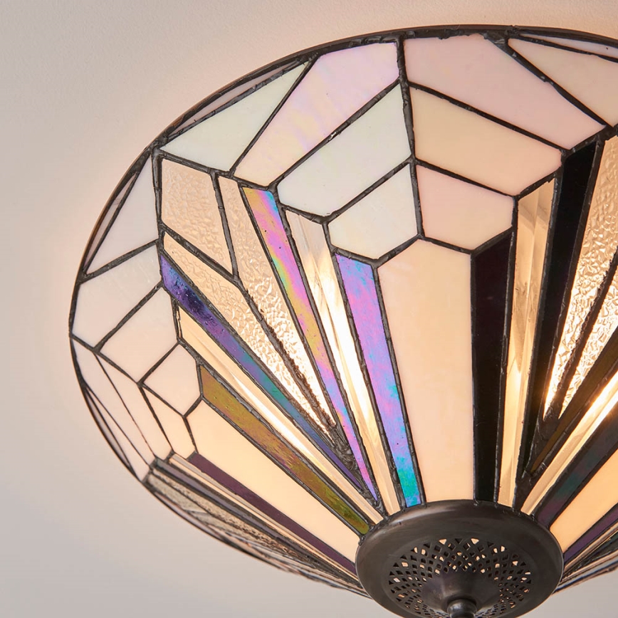 Endon 63935 - Tiffany-taklampa ASTORIA 2xE27/60W/230V Ø 48 cm