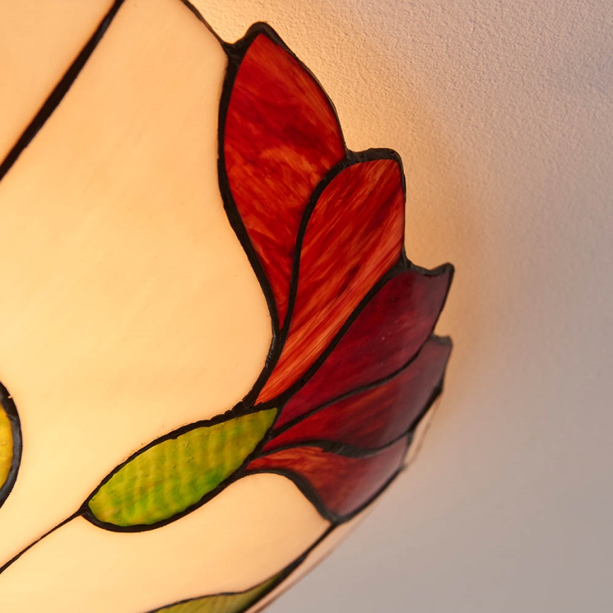 Endon 63960 - Taklampa Tiffany BOTANICA 2xE27/60W/230V Ø 45 cm