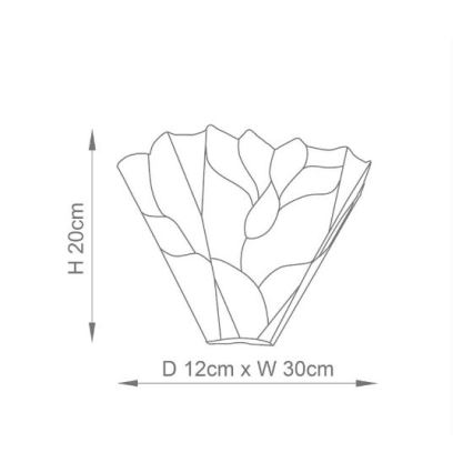 Endon 63964 - Vägglampa Tiffany BOTANICA 1xE14/40W/230V