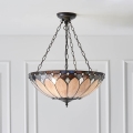 Endon 63976 - Ljuskrona med kedja Tiffany BROOKLYN 3xE27/60W/230V Ø 50 cm
