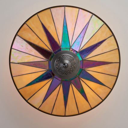 Endon 64043 - Plafondlampa Tiffany DARK STAR, 3x E27/60W/230V, Ø 49 cm