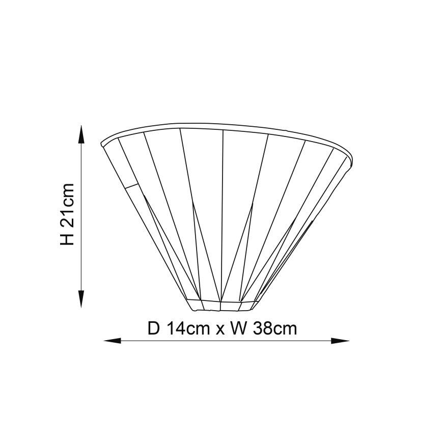 Endon 64046 - Vägglampa Tiffany DARK STAR 1xE14/40W/230V