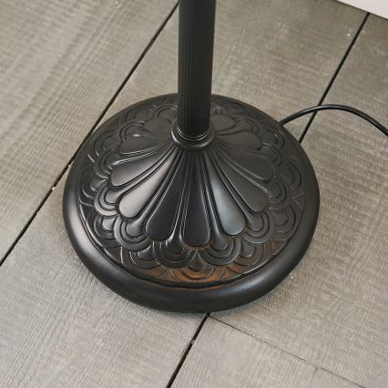 Endon 64069 - Golvlampa Tiffany DRAGONFLY 2xE27/60W/230V Ø 50 cm
