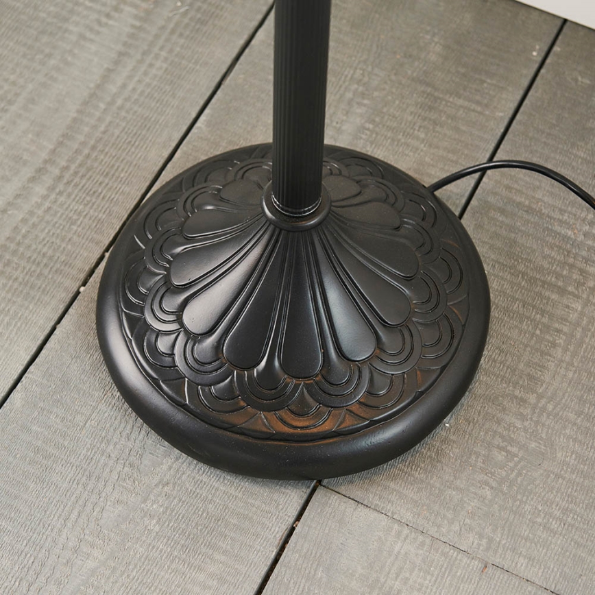 Endon 64069 - Golvlampa Tiffany DRAGONFLY 2xE27/60W/230V Ø 50 cm