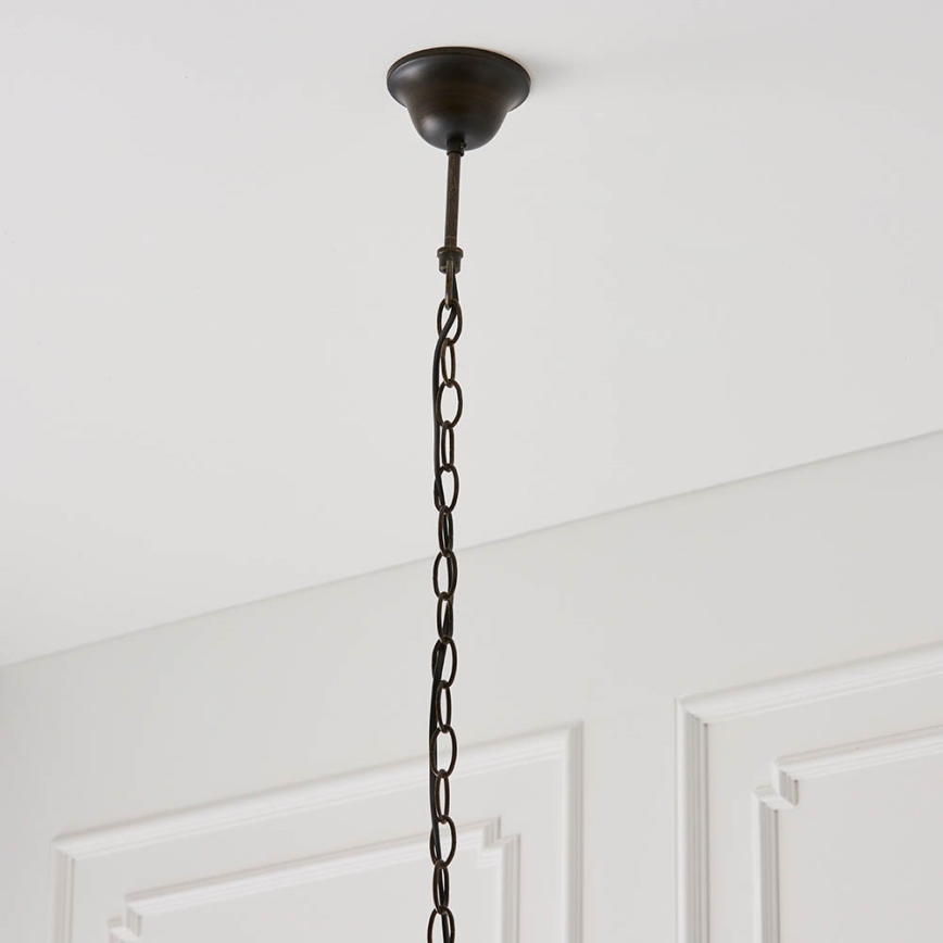 Endon 64080 - Tiffany-ljuskrona DRAGONFLY med kedja 3xE27/60W/230V Ø 41 cm