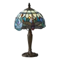 Endon 64088 - Bordslampa Tiffany DRAGONFLY 1xE14/40W/230V Ø 20 cm