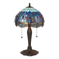 Endon 64090 - Bordslampa Tiffany DRAGONFLY 2xE27/60W/230V Ø 30 cm