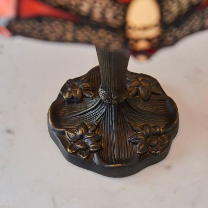 Endon 64091 - Bordslampa Tiffany DRAGONFLY 1xE14/40W/230V Ø 20 cm