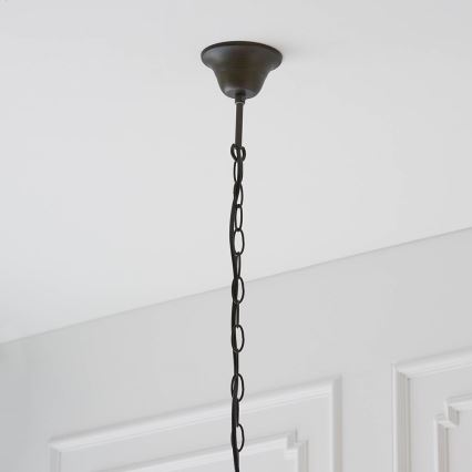 Endon 64147 - Taklampa med kedja Tiffany FARGO 1xE27/60W/230V Ø 50 cm