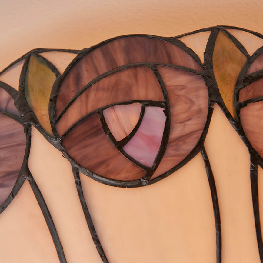 Endon 64173 - Tiffany-taklampa HUTCHINSON 2x E27/60W/230V Ø 50 cm