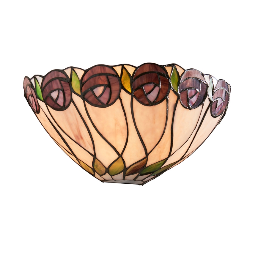 Endon 64178 - Vägglampa Tiffany HUTCHINSON 1xE14/40W/230V